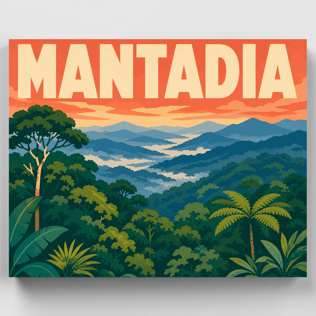 Crestas de niebla de Mantadia - Kit de pintura por números — Estándar