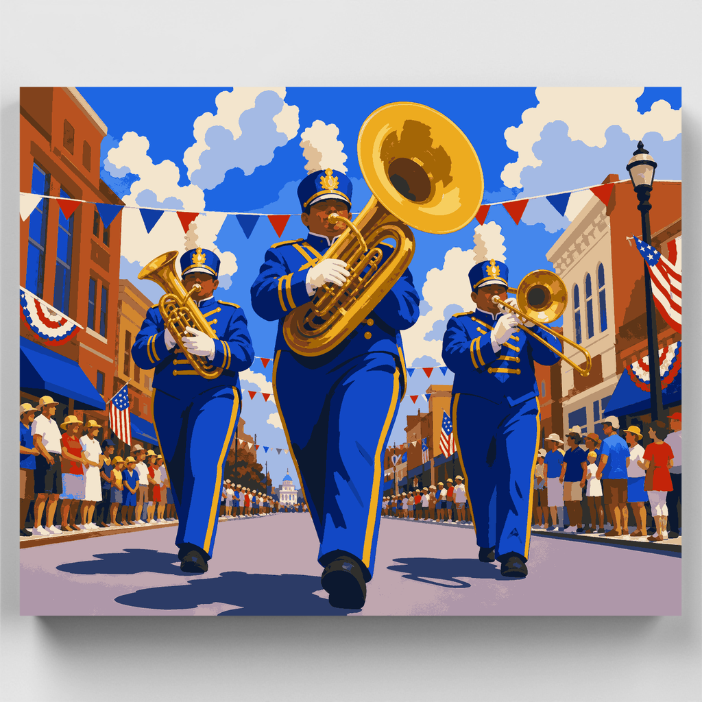 Marching Brass Band - Paint by Numbers Kit