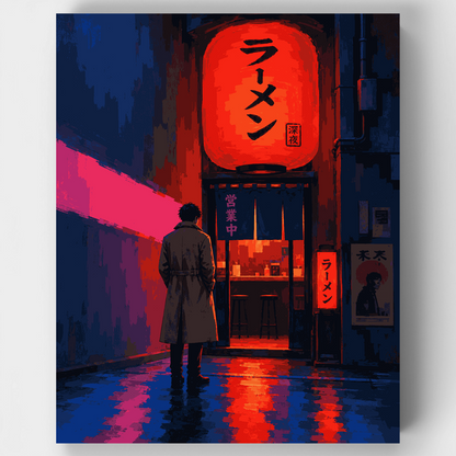 Midnight Ramen Shop - Paint by Numbers Kit