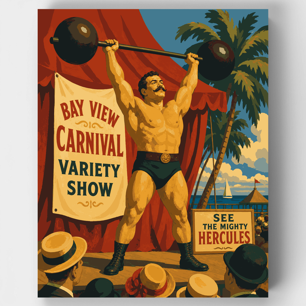 Kit de pintura por números: El forzudo Hércules — Estándar