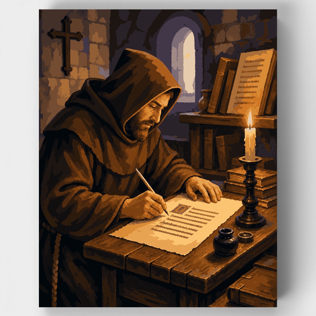 Monk's Manuscript - Paint by Numbers Kit
