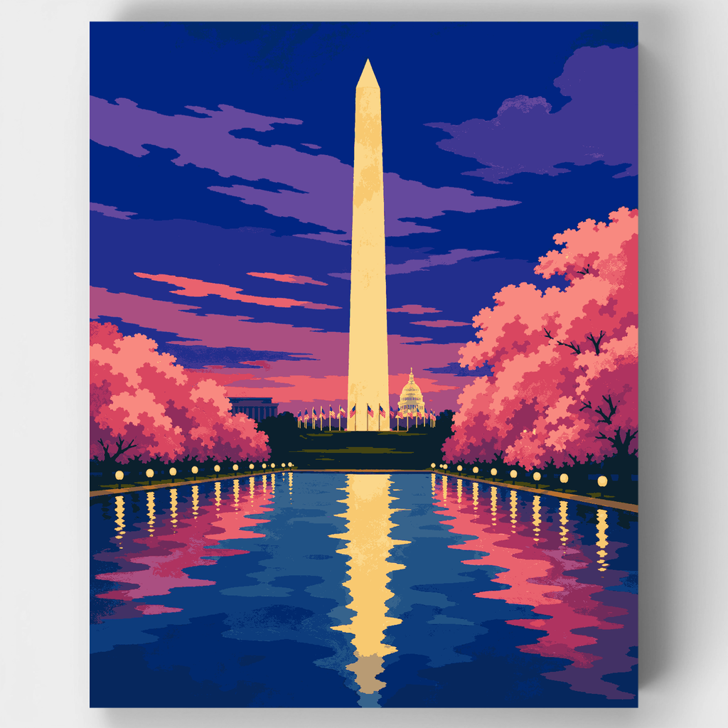 Monument at Twilight - Paint by Numbers Kit