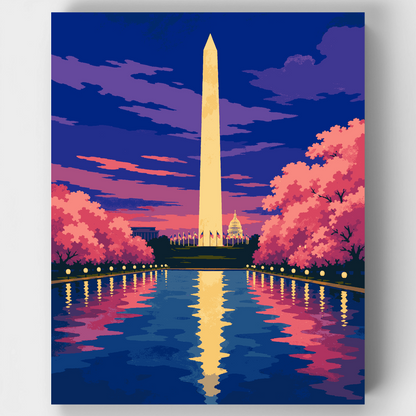 Monument at Twilight - Paint by Numbers Kit