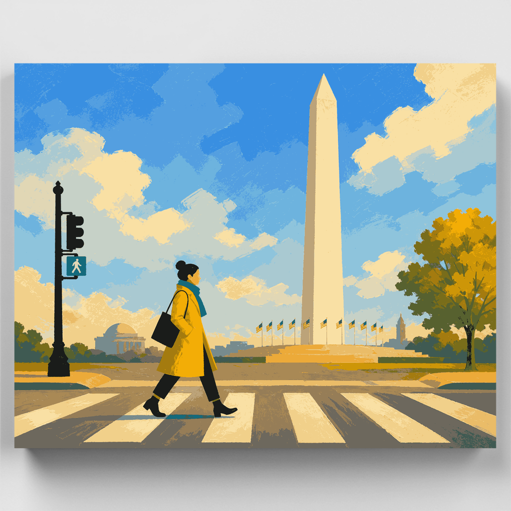 Monument Crosswalk - Paint by Numbers Kit