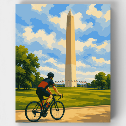 Monument Ride, DC - Paint by Numbers Kit