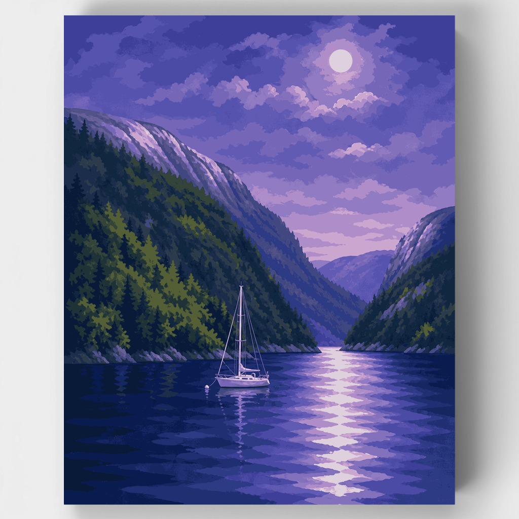 Sonido de la Luna en Somes - Kit de pintura por números — Estándar