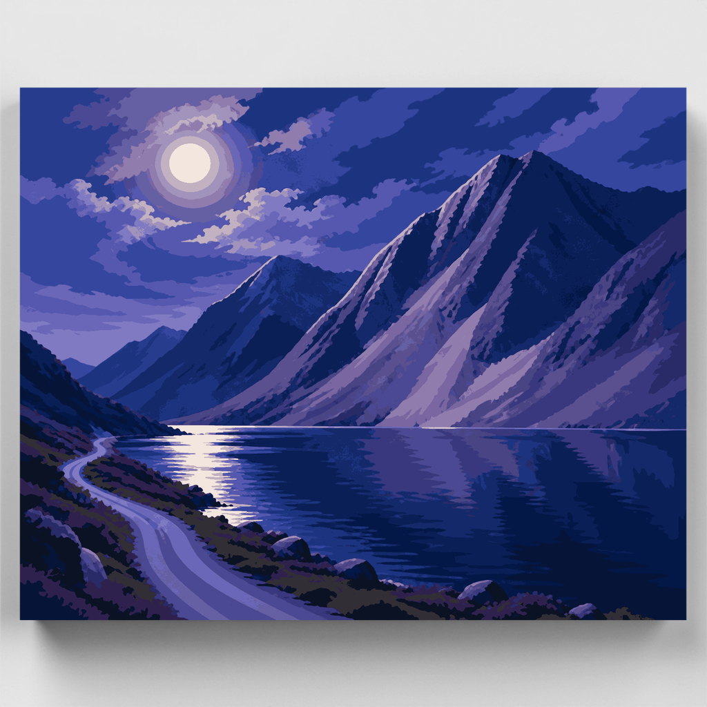 Wastwater a la luz de la luna - Kit de pintura por números — Estándar