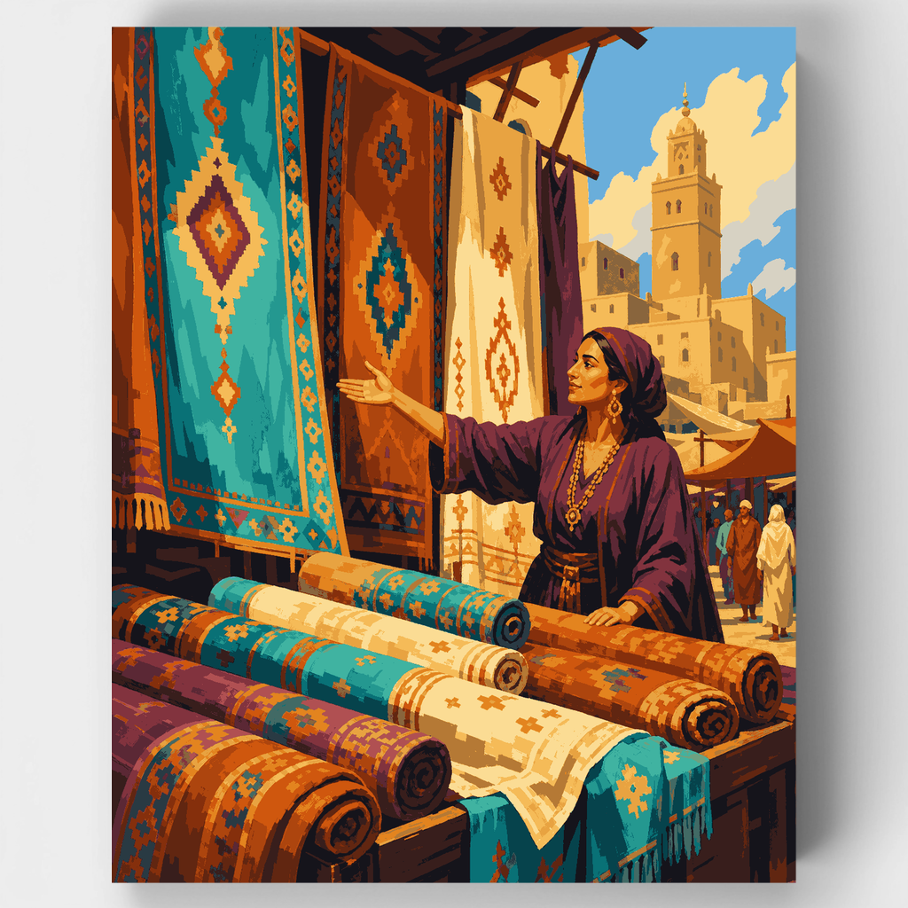 Moroccan Rug Merchant - Paint by Numbers Kit