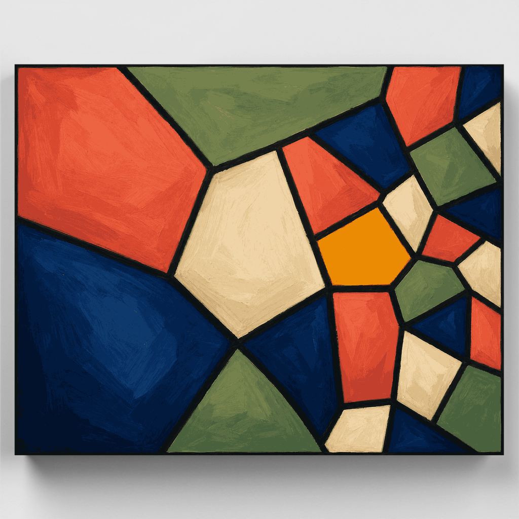 Kit de pintura por números - Mosaico explosión de color — Estándar