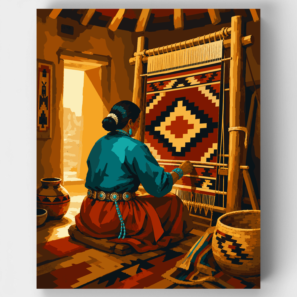 Navajo Weaver - Paint by Numbers Kit