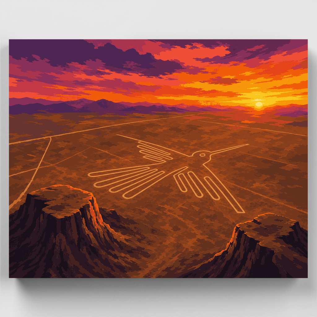 Colibrí de Nazca - Kit de pintura por números — Estándar