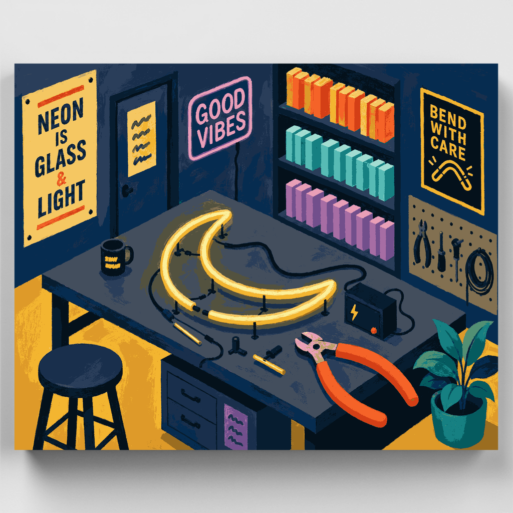 Taller Neon Moon - Kit de pintura por números — Estándar