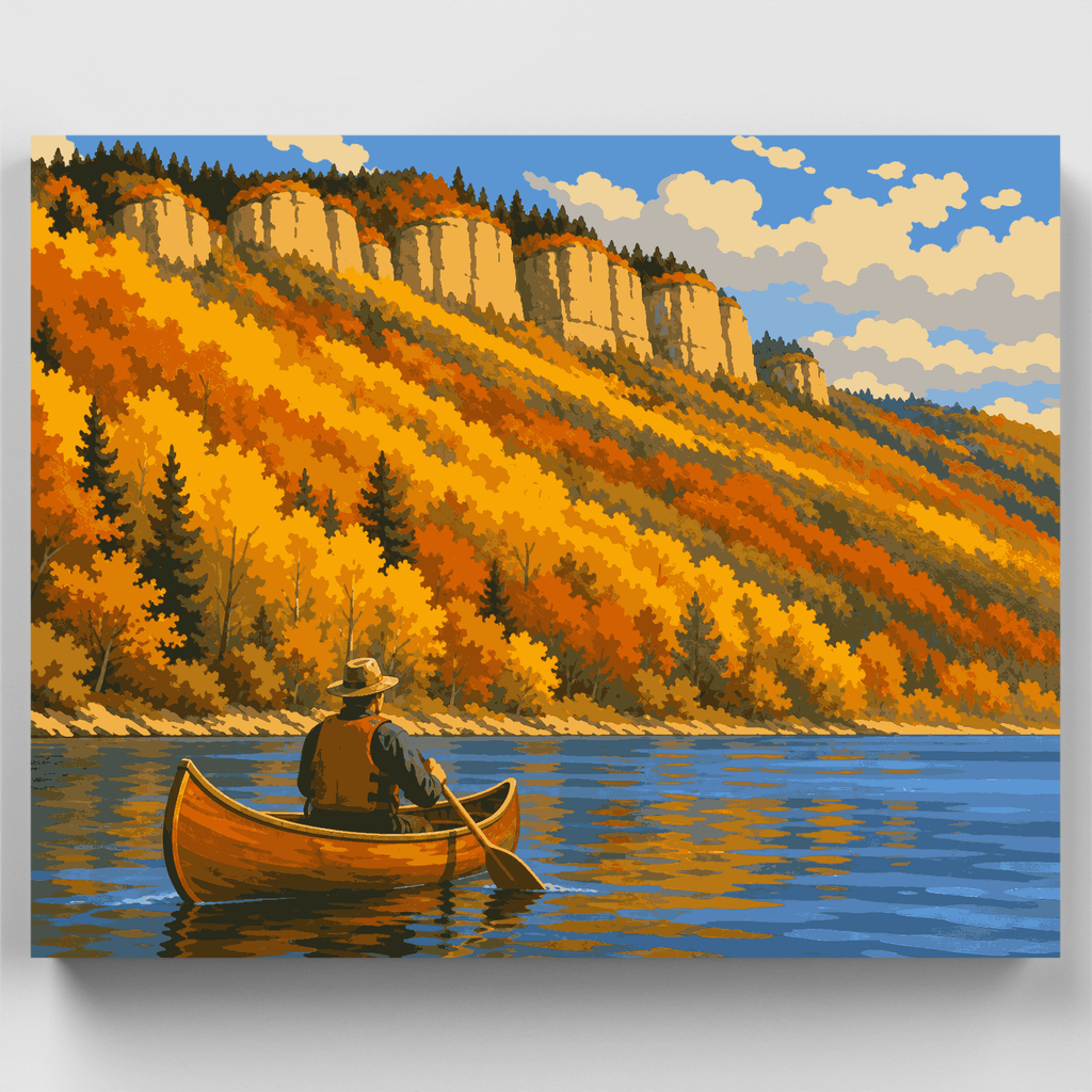 North Saskatchewan Canoe - Paint by Numbers Kit