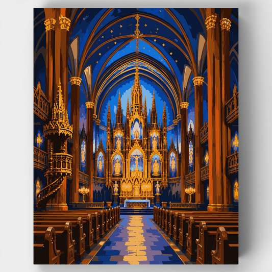 Notre-Dame Basilica Altar - Paint by Numbers Kit