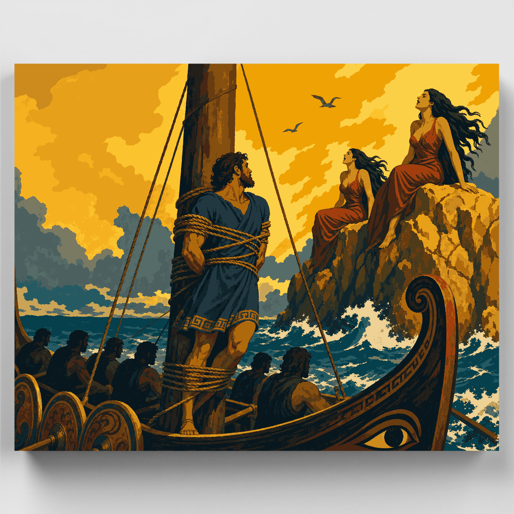 Odysseus and the Sirens - Paint by Numbers Kit