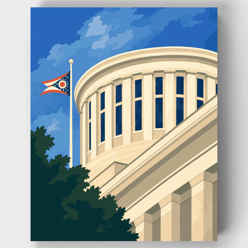 Ohio Statehouse Dome - Paint by Numbers Kit
