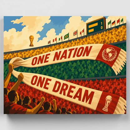 One Nation One Dream - Paint by Numbers Kit