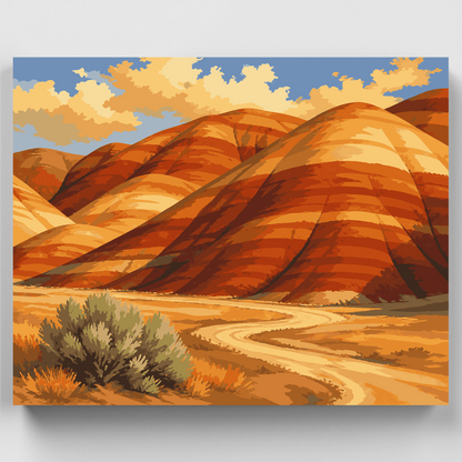 Oregon Painted Hills - Paint by Numbers Kit