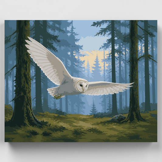 Owl at Dawn - Paint by Numbers Kit