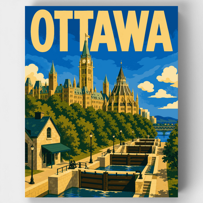 Parliament Hill Locks - Paint by Numbers Kit