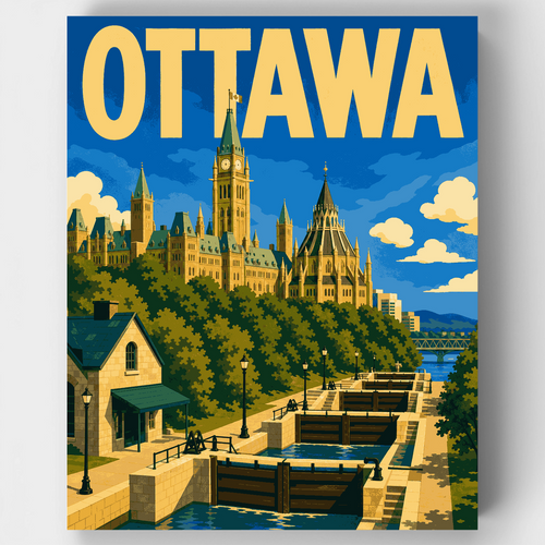 Parliament Hill Locks - Paint by Numbers Kit