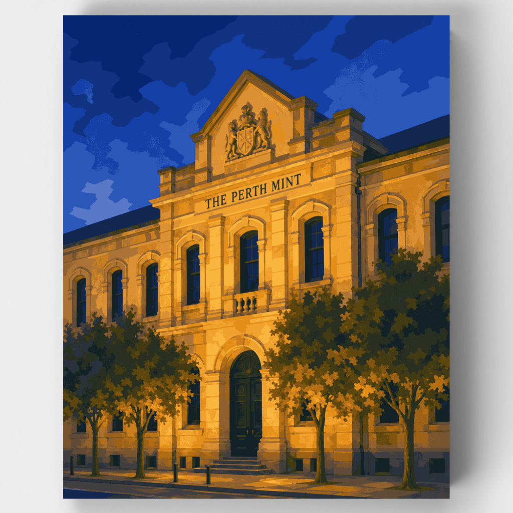 Perth Mint al atardecer - Kit de pintura por números — Estándar