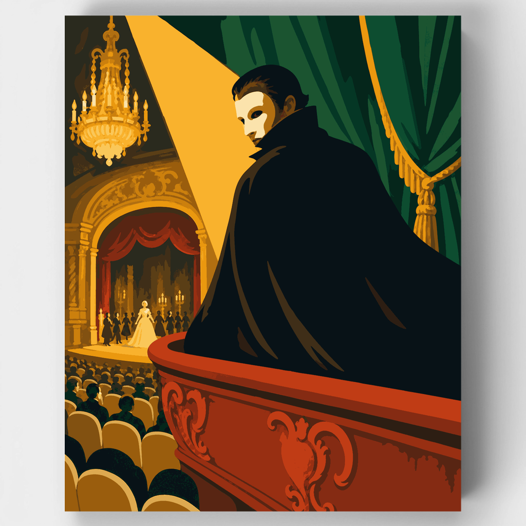 El Fantasma de la Ópera - Kit de pintura por números — Estándar