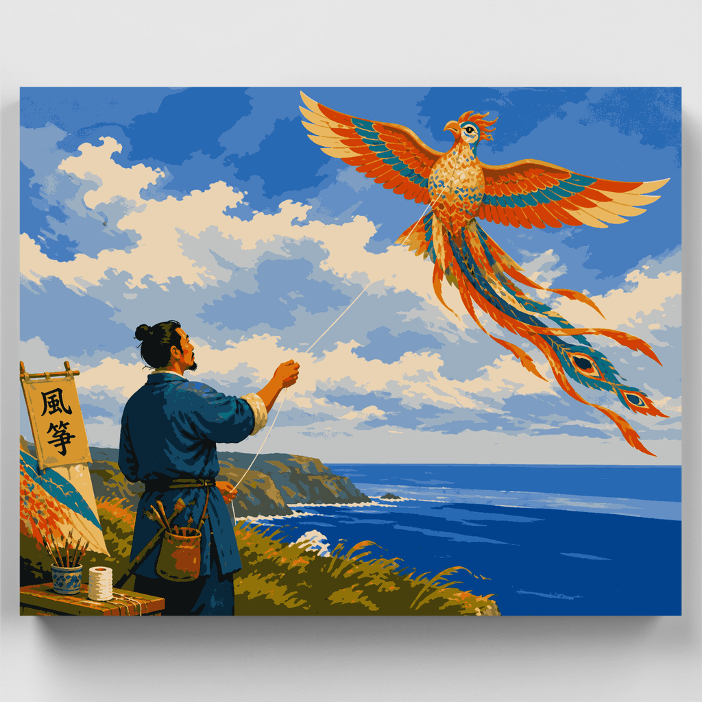 Kit de pintura por números - Cometa fénix — Estándar