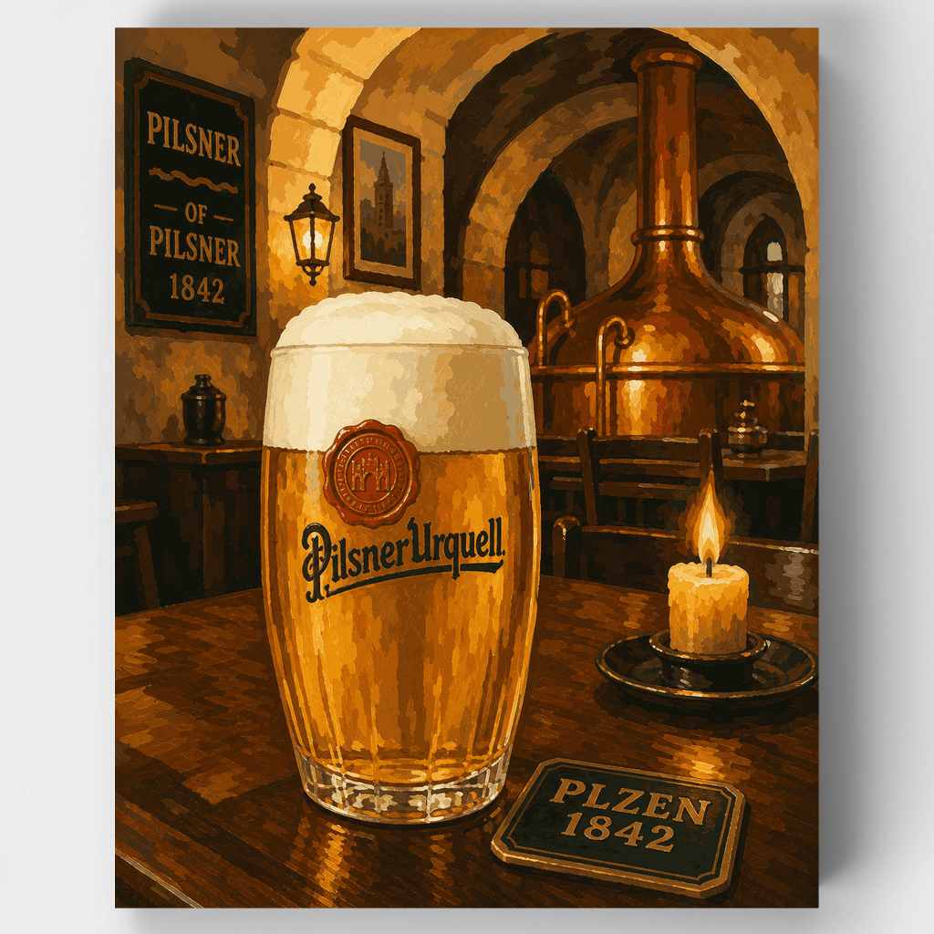 Pilsner Urquell Glow - Paint by Numbers Kit