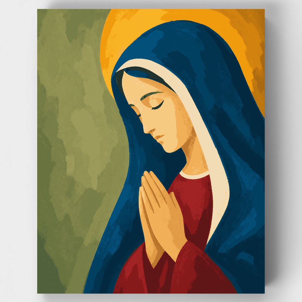 Praying Madonna - Paint by Numbers Kit