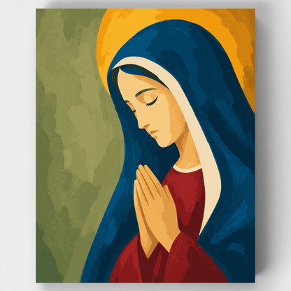 Praying Madonna - Paint by Numbers Kit