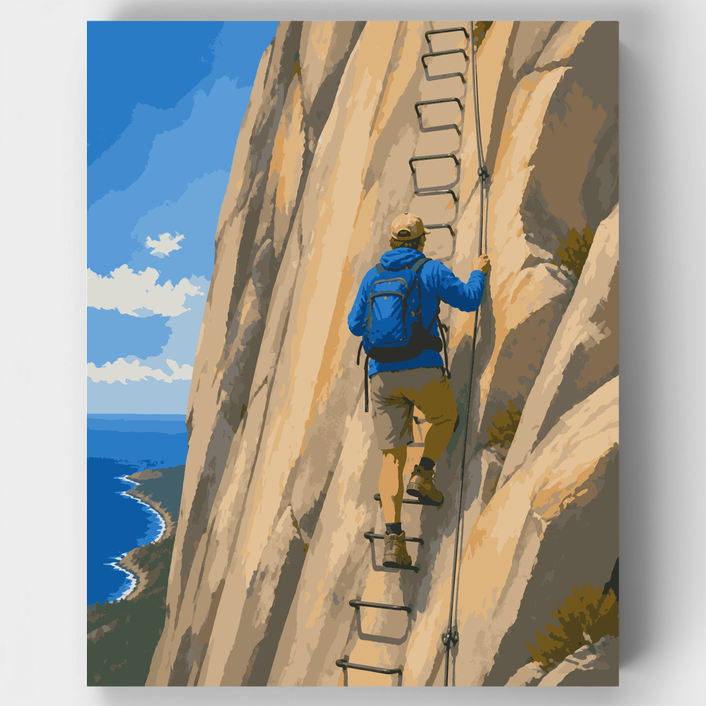 Precipice Trail Ascent - Paint by Numbers Kit