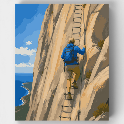 Precipice Trail Ascent - Paint by Numbers Kit