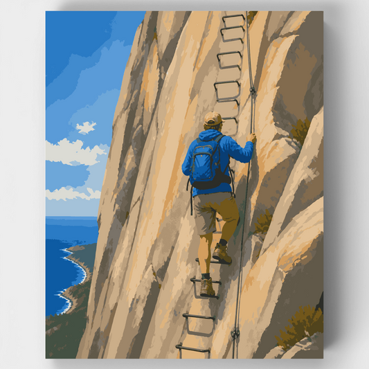 Precipice Trail Ascent - Paint by Numbers Kit