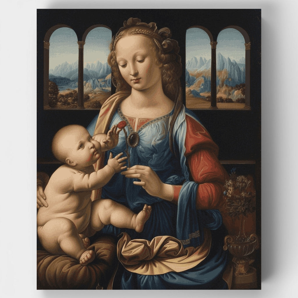 La Virgen del clavel - Kit de pintura por números — Estándar