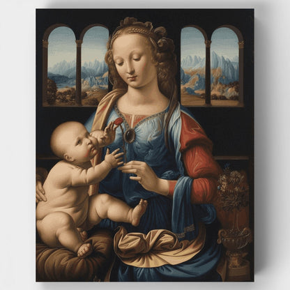 The Madonna of the Carnation - Paint by Numbers Kit