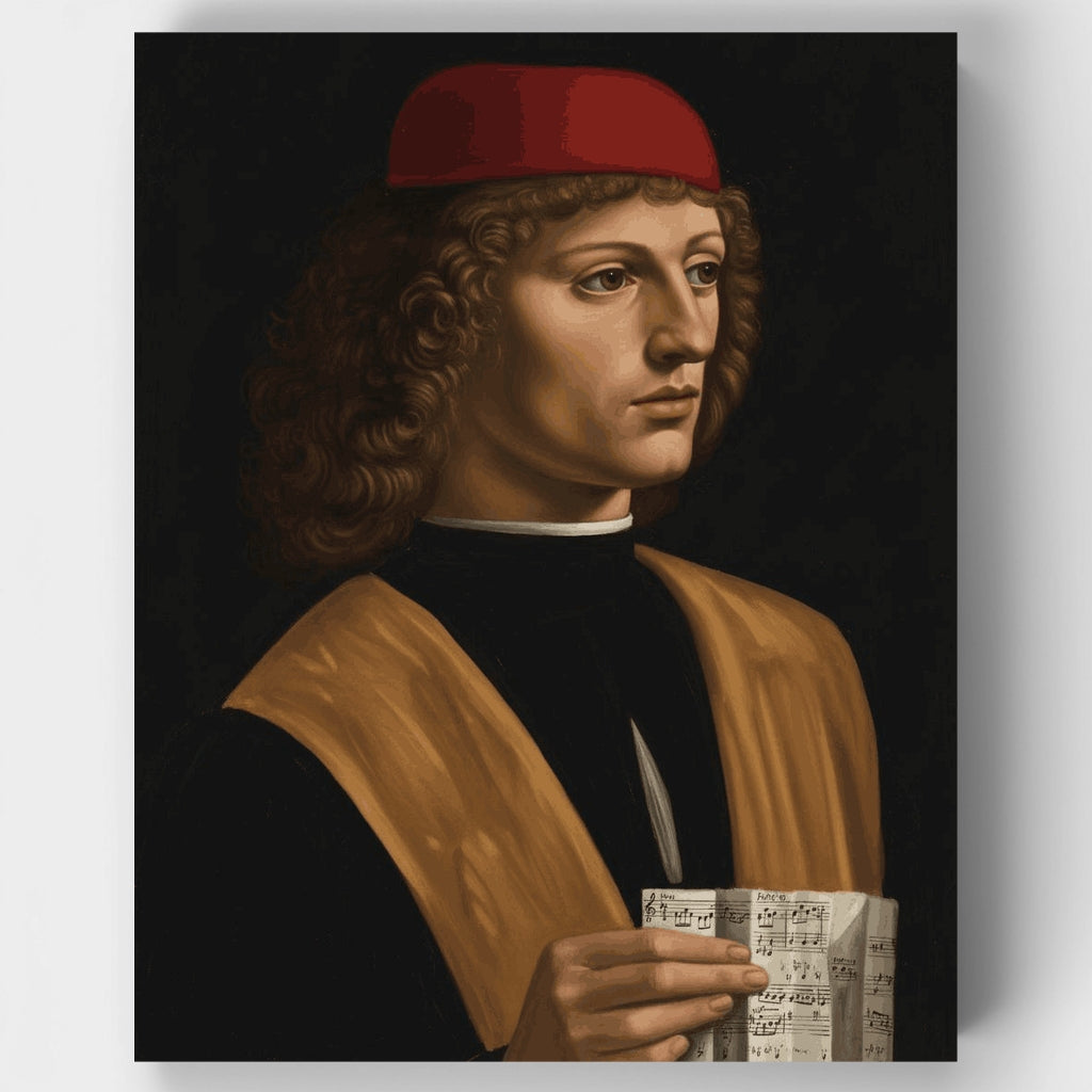 Retrato de un músico - Kit de pintura por números — Estándar