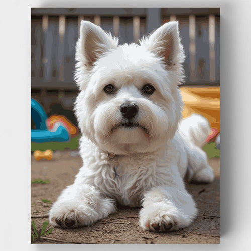 West Highland White Terrier - Paint by Numbers Kit