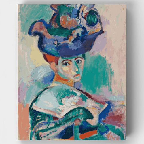 Woman With Hat - Paint by Numbers Kit