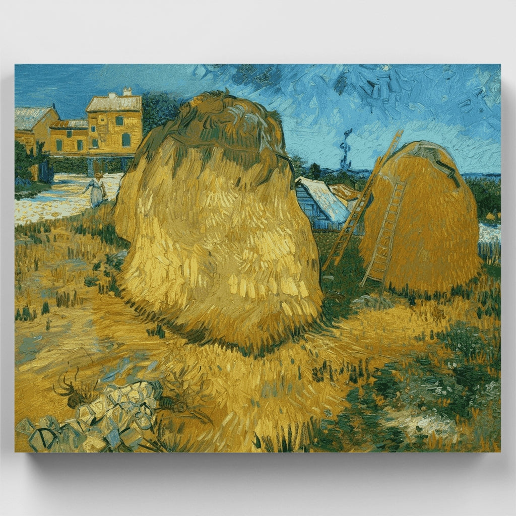 Almiares de trigo en Provenza - Kit de pintura por números — Estándar