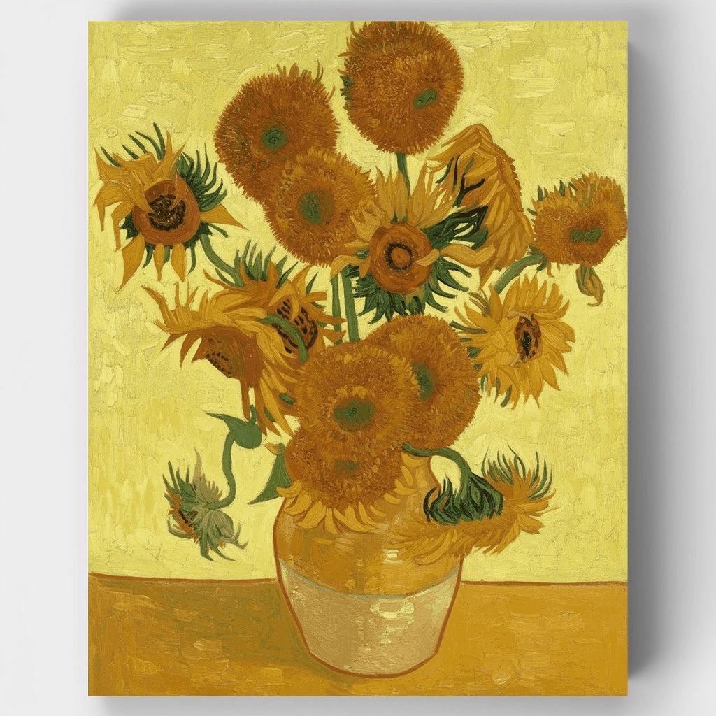 Girasoles - Kit de pintura por números — Estándar