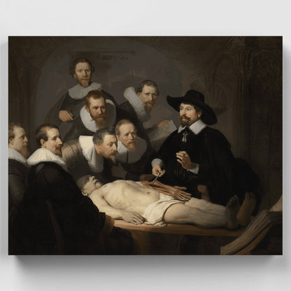 The Anatomy Lesson of Dr. Nicolaes Tulp - Paint by Numbers Kit