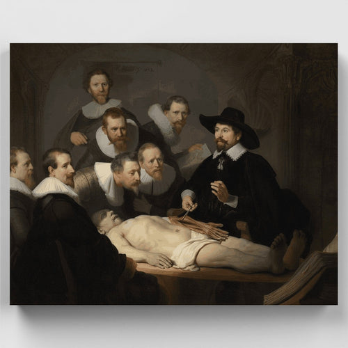 The Anatomy Lesson of Dr. Nicolaes Tulp - Paint by Numbers Kit