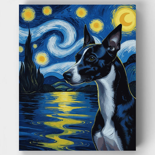 Starry Night Dog - Paint by Numbers Kit
