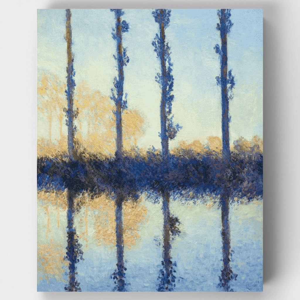 Los cuatro árboles - Kit de pintura por números - Kit de pintura por números — Estándar