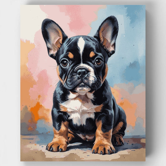 French Bulldog Puppy Portrait - Paint by Numbers Kit