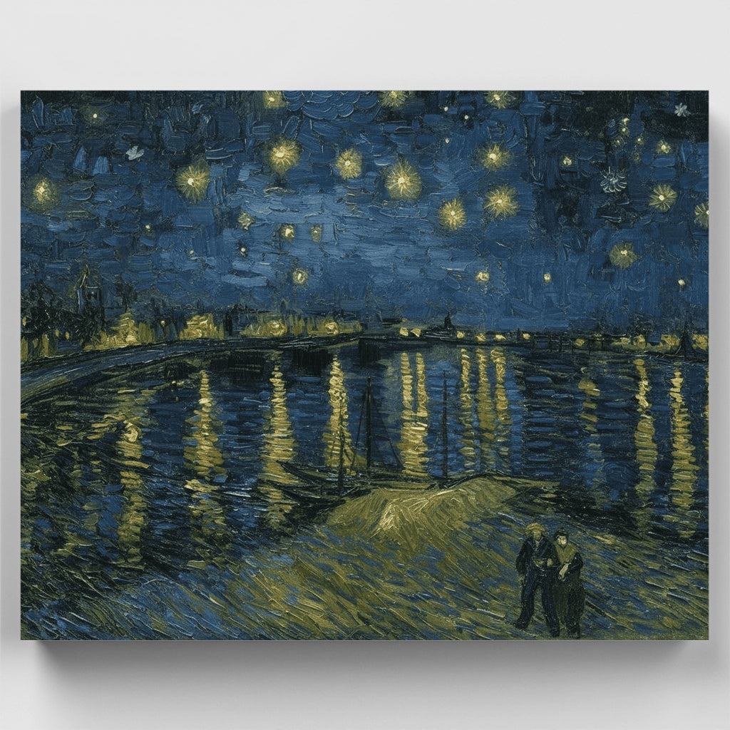 Starry Night Over the Rhône - Paint by Numbers Kit