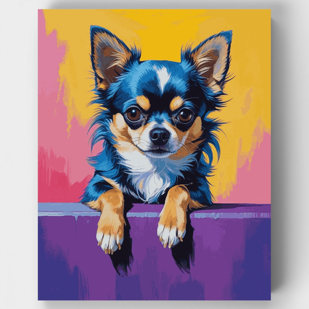 Vibrant Chihuahua Portrait - Paint by Numbers Kit