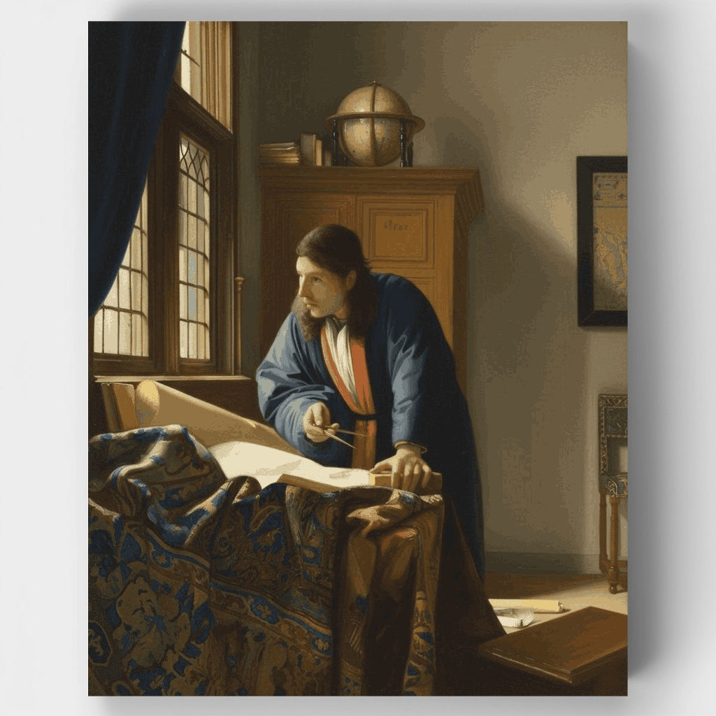 El geógrafo - Kit de pintura por números — Estándar