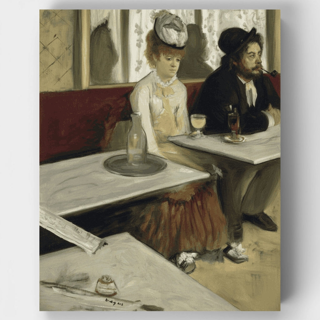 The Absinthe Drinker (In a Café) - Paint by Numbers Kit
